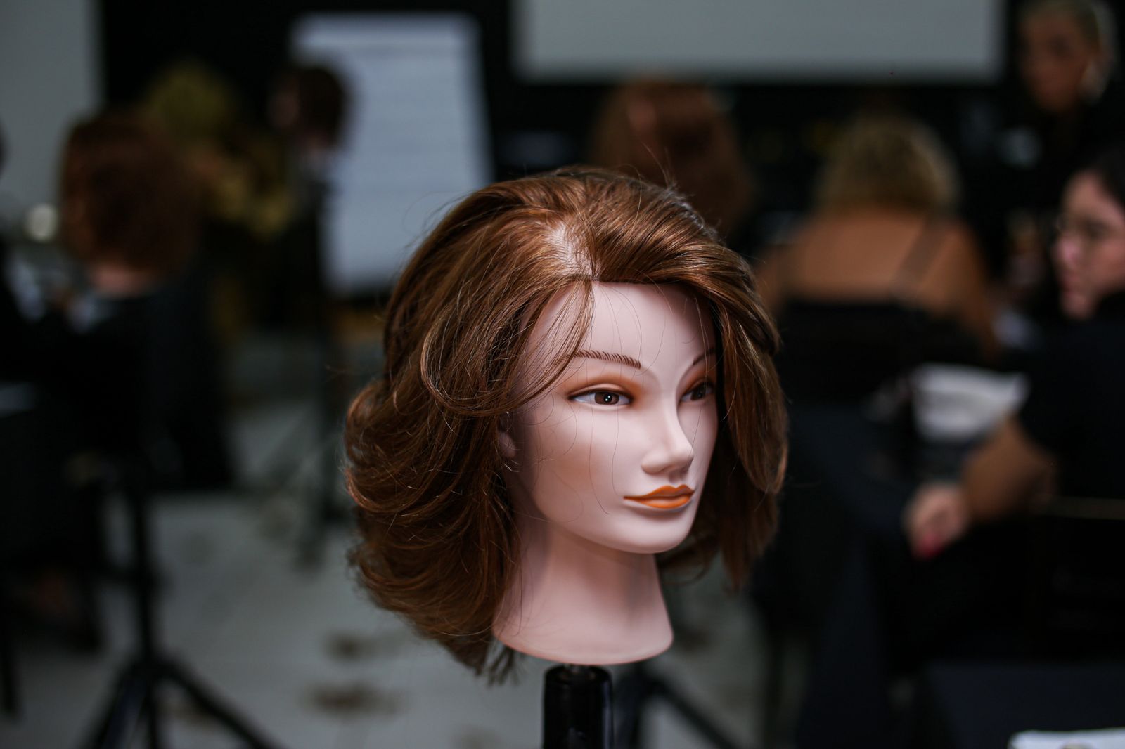 Prática em cabeça de boneca